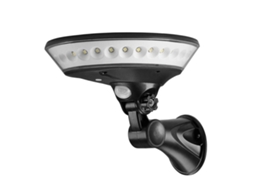 Lurelia Luminária Solar De Parede Com 29 Led, 15 W, 450 Lm, Sensor Pir, 3 Modos, Ip65, Branco, Para Exterior