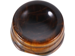 Suporte Para Mini Esferas De Cristal Ágata Natural Com Base Em Pedra Olho Tigre, Suporte Decorativo Para Exibir Esferas