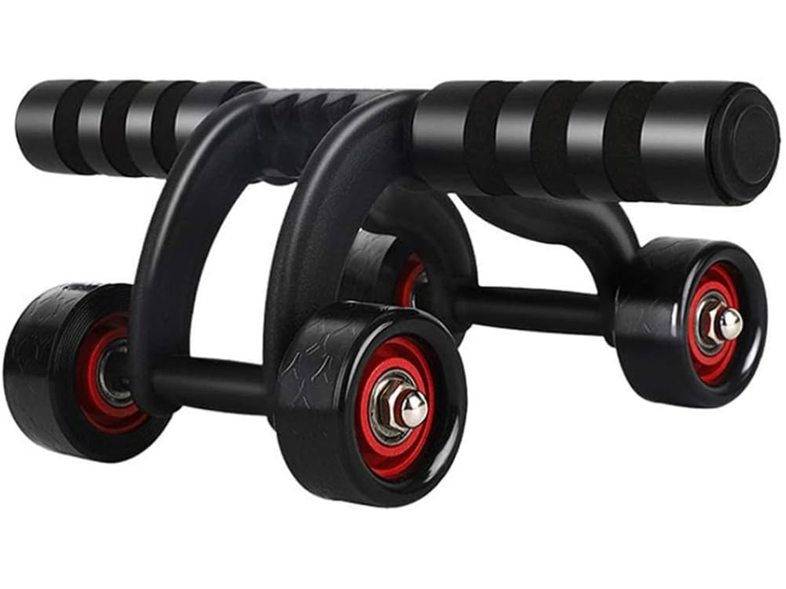 Roda Abdominal Com 4 Rodas E Alça De Espuma, Antiderrapante