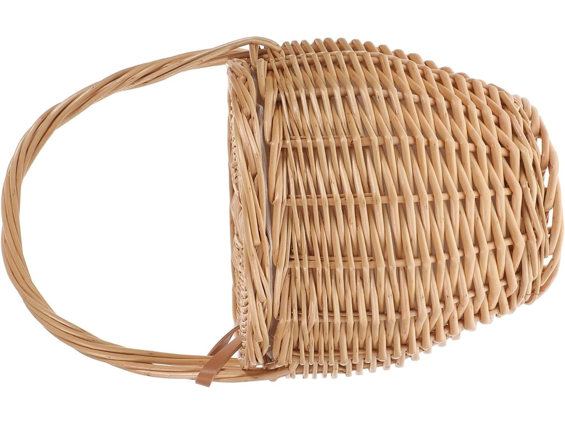 Bolsa Feminina Estilo Francês Trançada À Mão Com Amplo Compartimento, Perfeita Para O Verão, Praia Ou Viagens.