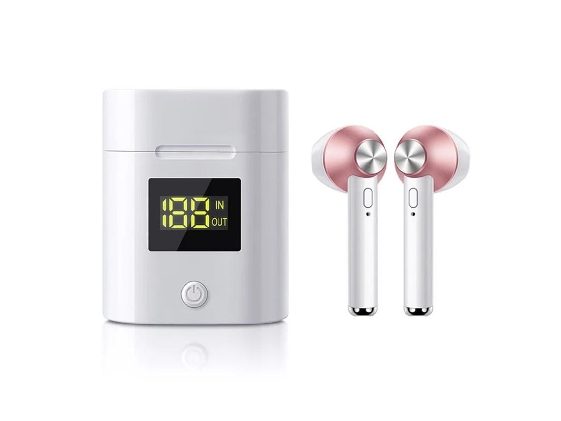 Auriculares Sem Fio Horas Yizhood True Wireless Bluetooth Rosa