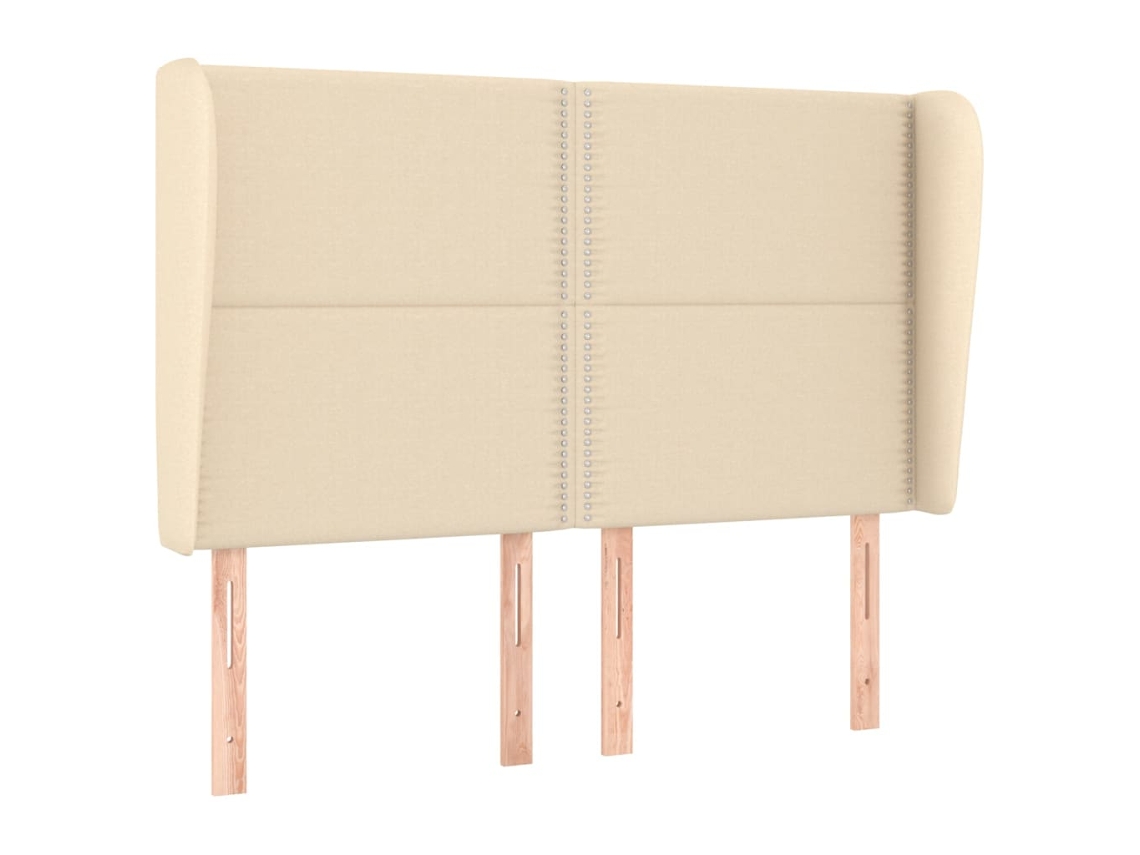 Headboard, Headboards Vidaxl Creme Tecido (147 X 23 X 118/128 Cm)