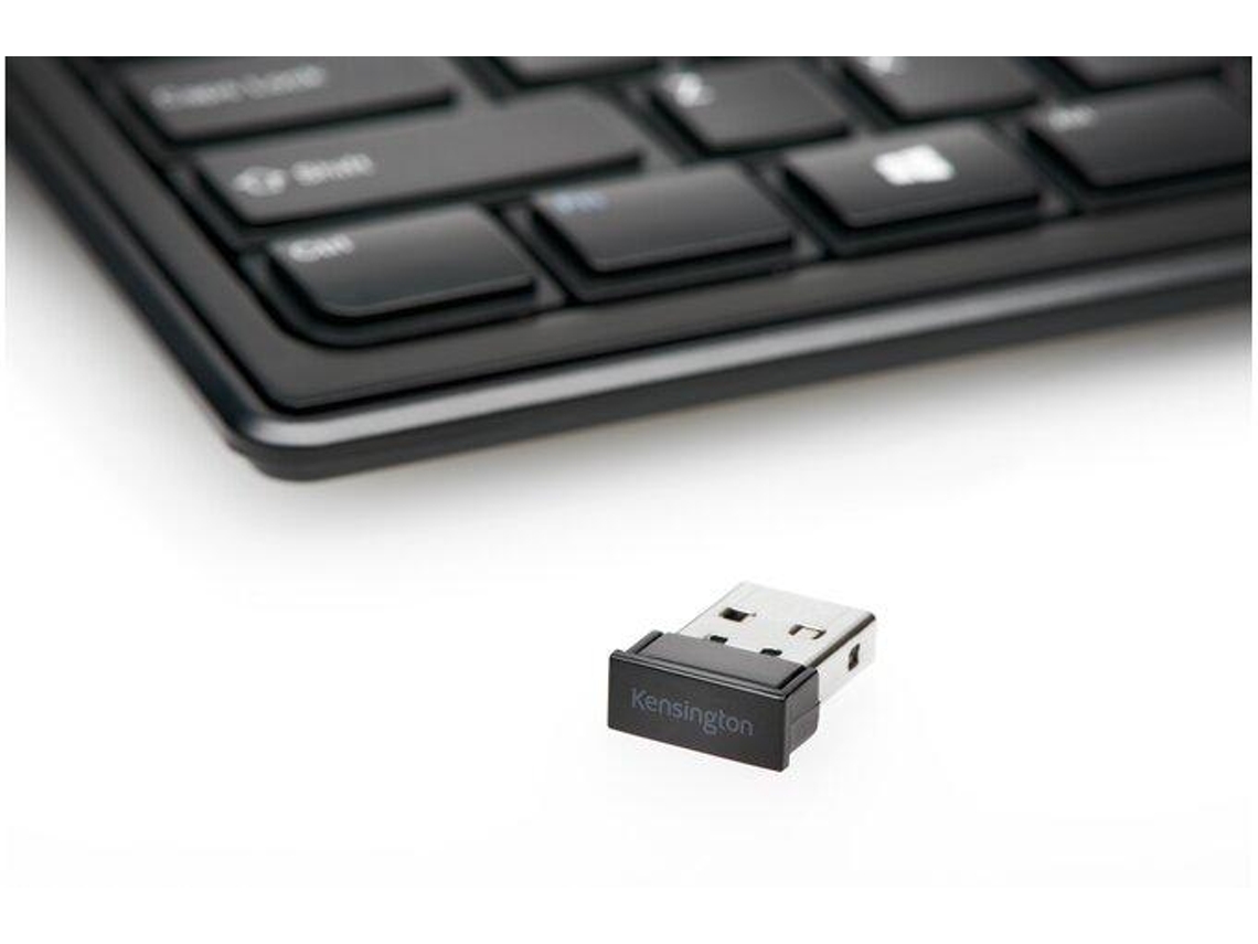 Kensington Slim Type Wireless Keyboard Teclado Rf Wireless Qwerty Espanhol Preto