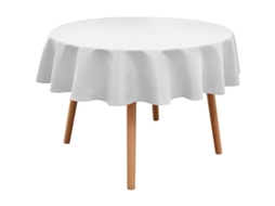 Mantel Redondo Impermeável Anti-rrugas Lavável 60 Polegadas Fibra De Poliéster Para Mesa Decoração Interior Exterior