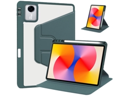 Capa Com Transparente Suporte Rotativo 360° Para Lenovo Idea Tab Pro Gen 2 13", Bolsa Para Caneta wake/sleep Verde Hexinyigjly