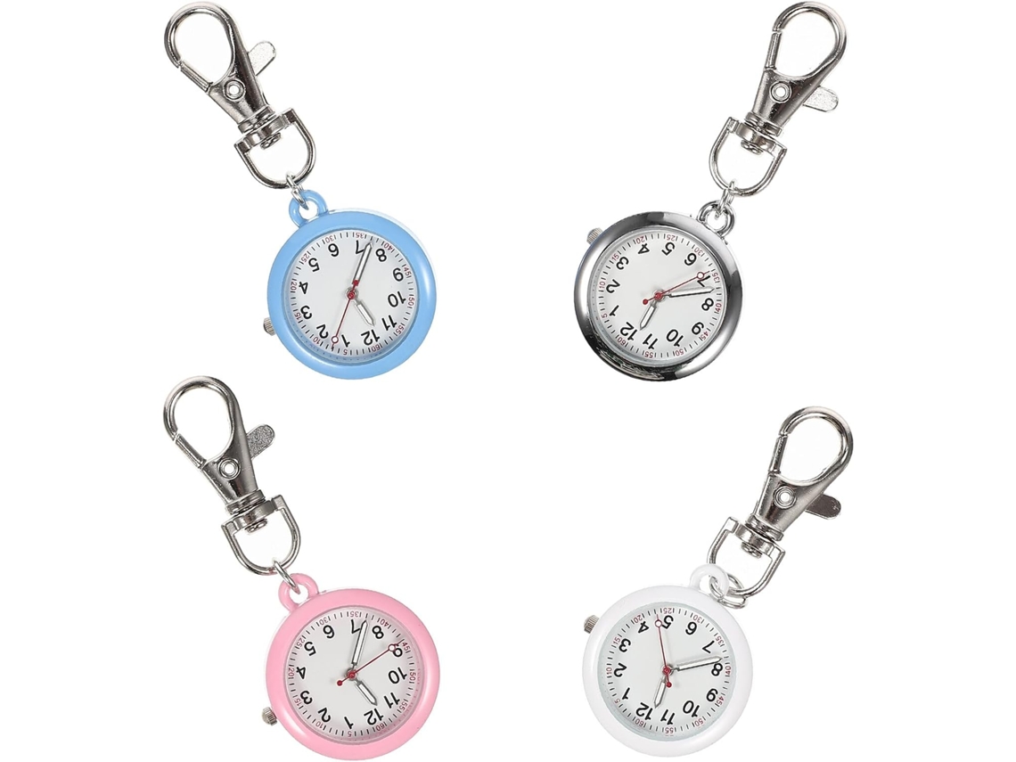 Conjunto de 4 chaveiros luminosos em metal com vidro para profissionais GOKOCO