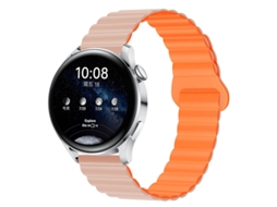 Bracelete Para Garmin Vívoactive 3/5/6 (20mm) Rosa-laranja Cuich