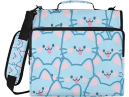 Organizador de Arquivos com 3 Argolas e Alças de Ombro, Compatível com Diversas Bolsas para Materiais Escolares e de Escritório
