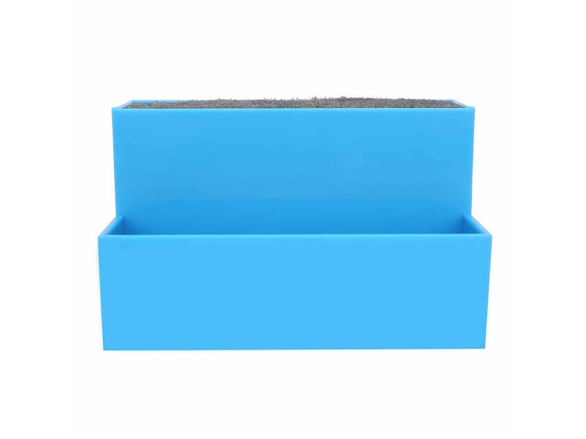 2026 caja Organizadora para Tijeras de Peluquería com 12 Espaços, Material Ecológico, Antideslizante, Azul Ideal para Salões