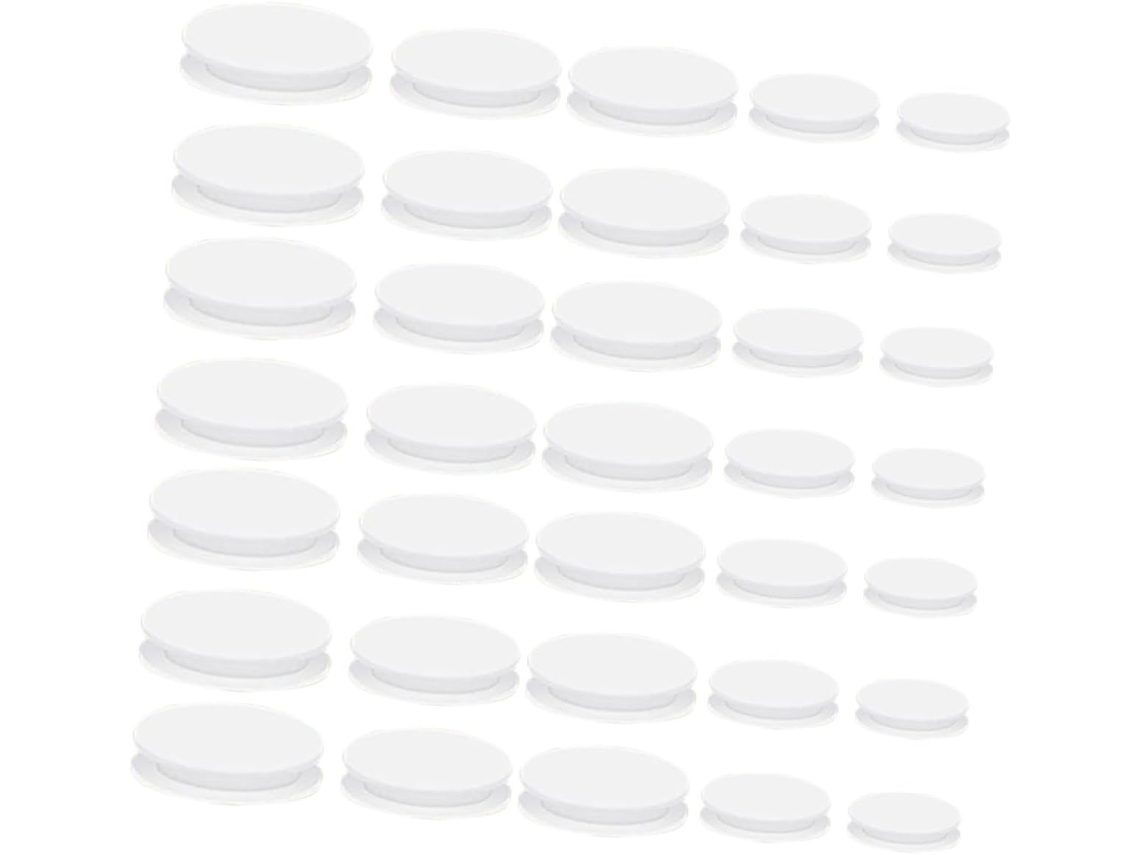 40 Peças De Tampas Redondas Borracha Para Fundo Cofrinho, Para Substituição De Tampas Fechamento Cofres Poupança