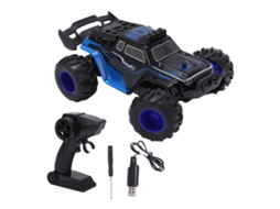 Controle Remoto Business carro 1:24 2.4g Veículo Off Road Alta Velocidade 18km/h Azul para Crianças