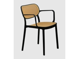 Conjunto de 2 cadeiras Viena pretas EKILIKUA HOME