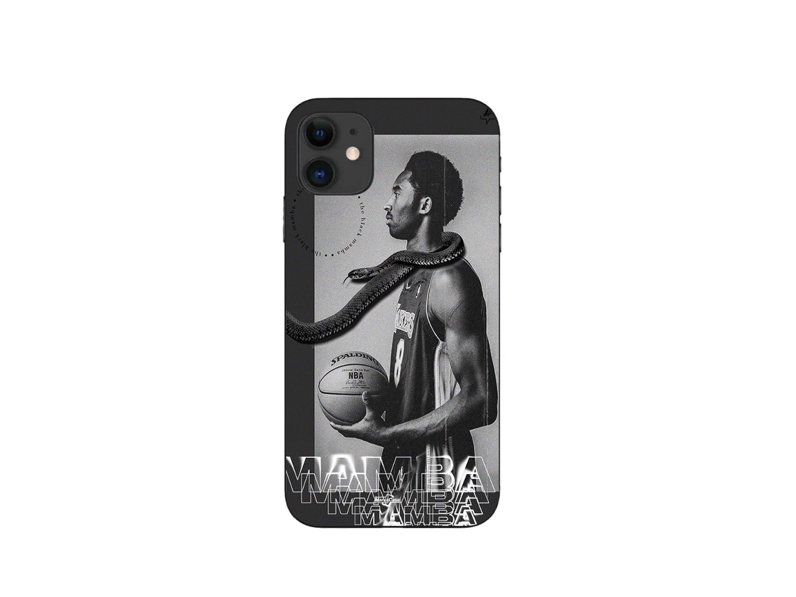 Capa Kobe Bryant Nba Mamba para iPhone 12 MANIACASE Preto