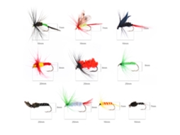 Kit Iscas Pesca Fly com 100 Iscas e Caixa