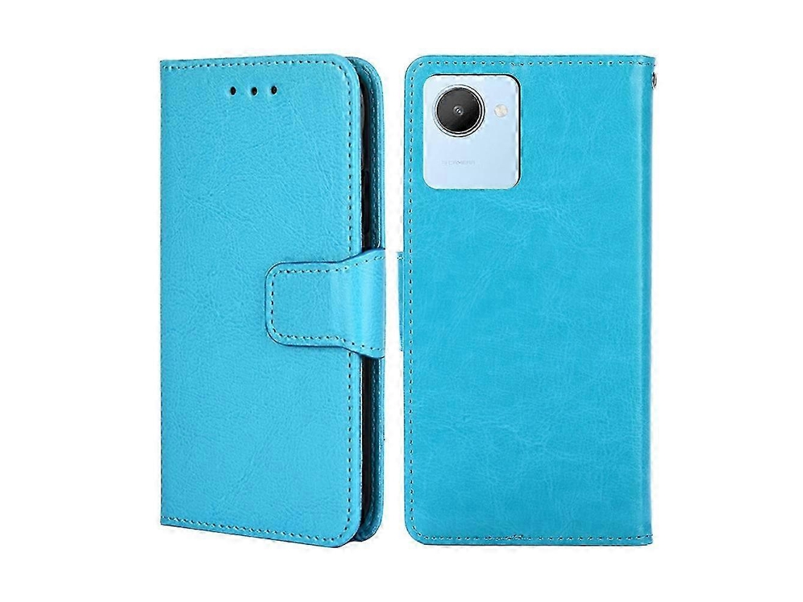 25-26 For Realme C30 4g/narzo 50i Prime Crystal Texture Horizontal Flip Leather Phone Case