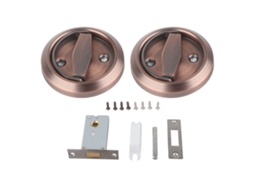 Primerox fechadura de Porta Dupla Face Aço Inoxidável 304 com Anel Bronze Vermelho Acessórios Casa Banho