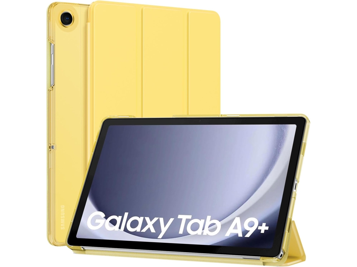 Yunzii Capa Protetora Para Galaxy Tab A9+/a9 Plus De 11 Polegadas, Perfeita Para Tablet Tab A9 Plus (sm-x210/x216/x218), Amarelo Claro