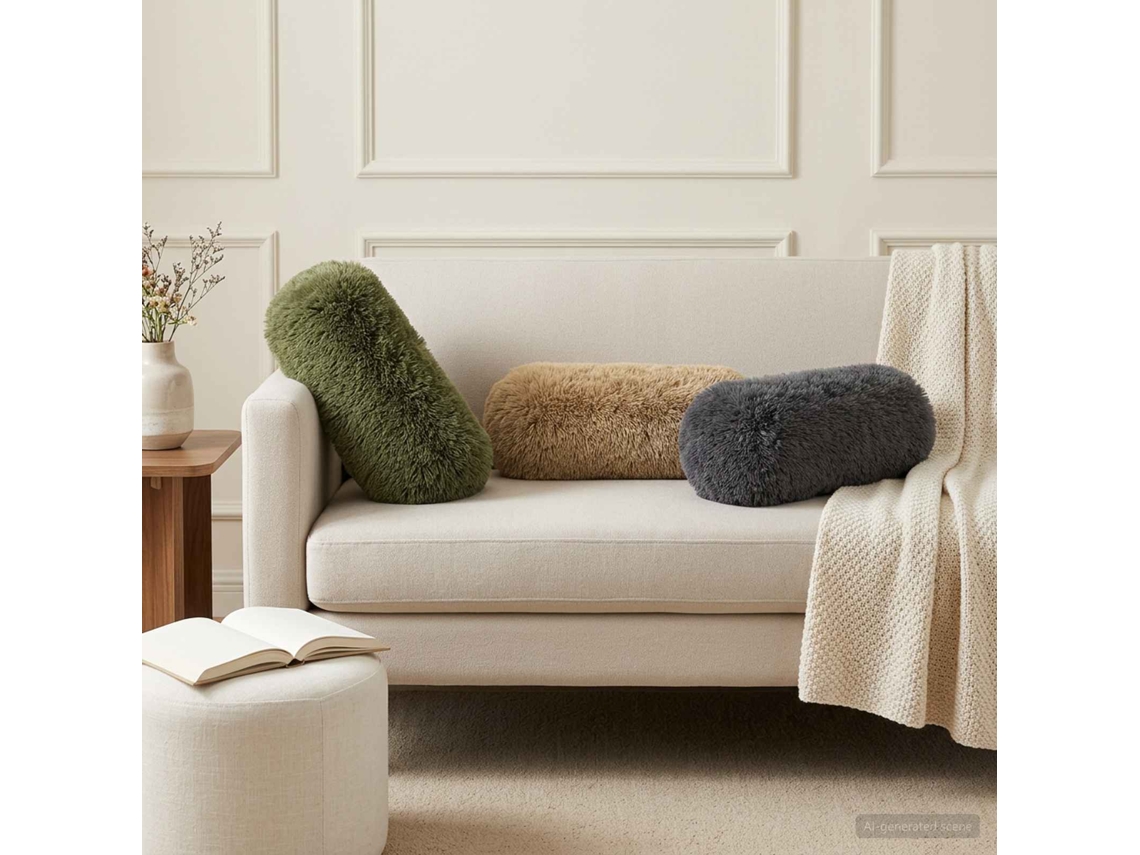Vidaxl Almofada Com Travesseiro Heerlen 2 Unid. Verde Fleece Pv