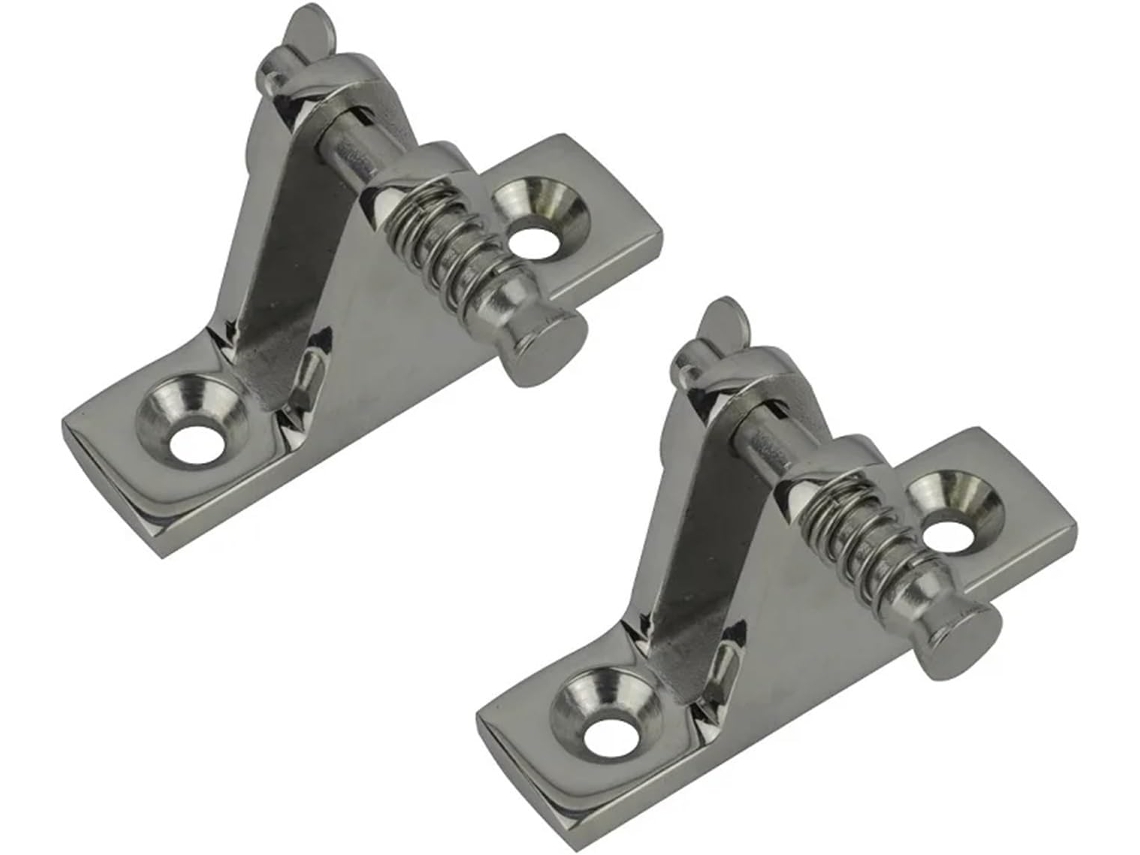 Charnière de Pont e Montagem Lateral em Acier Inoxydable 316, 60mm, 2 Peças, com Goupille SFUSHOS