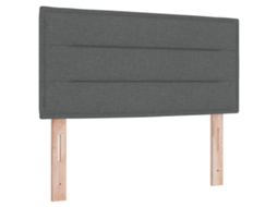 Conjunto 1 Móveis Para Cabeceira Vidaxl Cinzento Tecido (80 Cm)