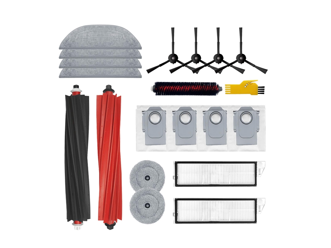 Kit De Acessórios Roborock S8 Maxv Conjunto De 19 Peças Incluindo Escova Rotativa/filtro/esfregão/saco De Pó Zeuxo
