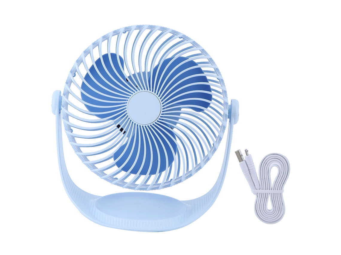 Vents Ventilador de Mesa 7 Polegadas Usb Giratória Azul