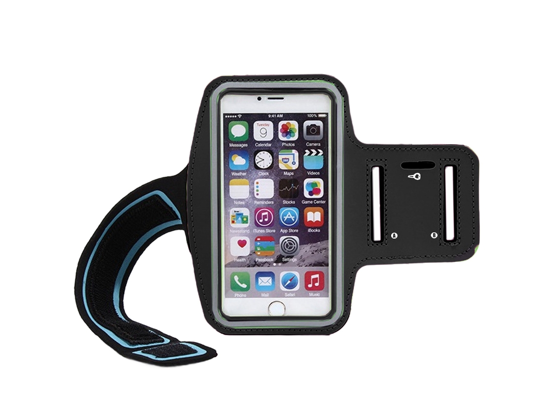 Braçadeira Para Corrida Ao Ar Livre, Resistente Ao Suor E Ideal Para Momentos De Lazer, Adequada Para Celulares De Até 7 Polegadas.