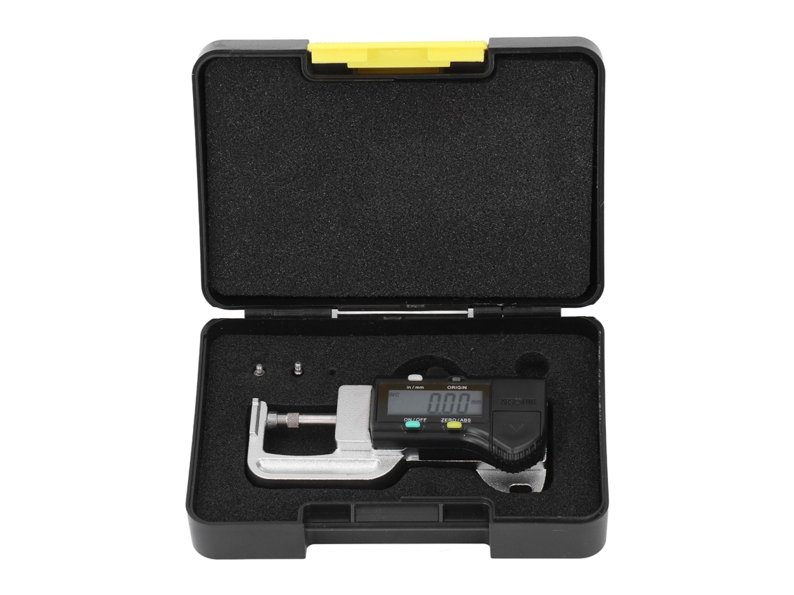 Calibre De Espessura Digital Horizontal Desmontável Para Jóias Papel Couro 0‑12.7mm 0.01mm