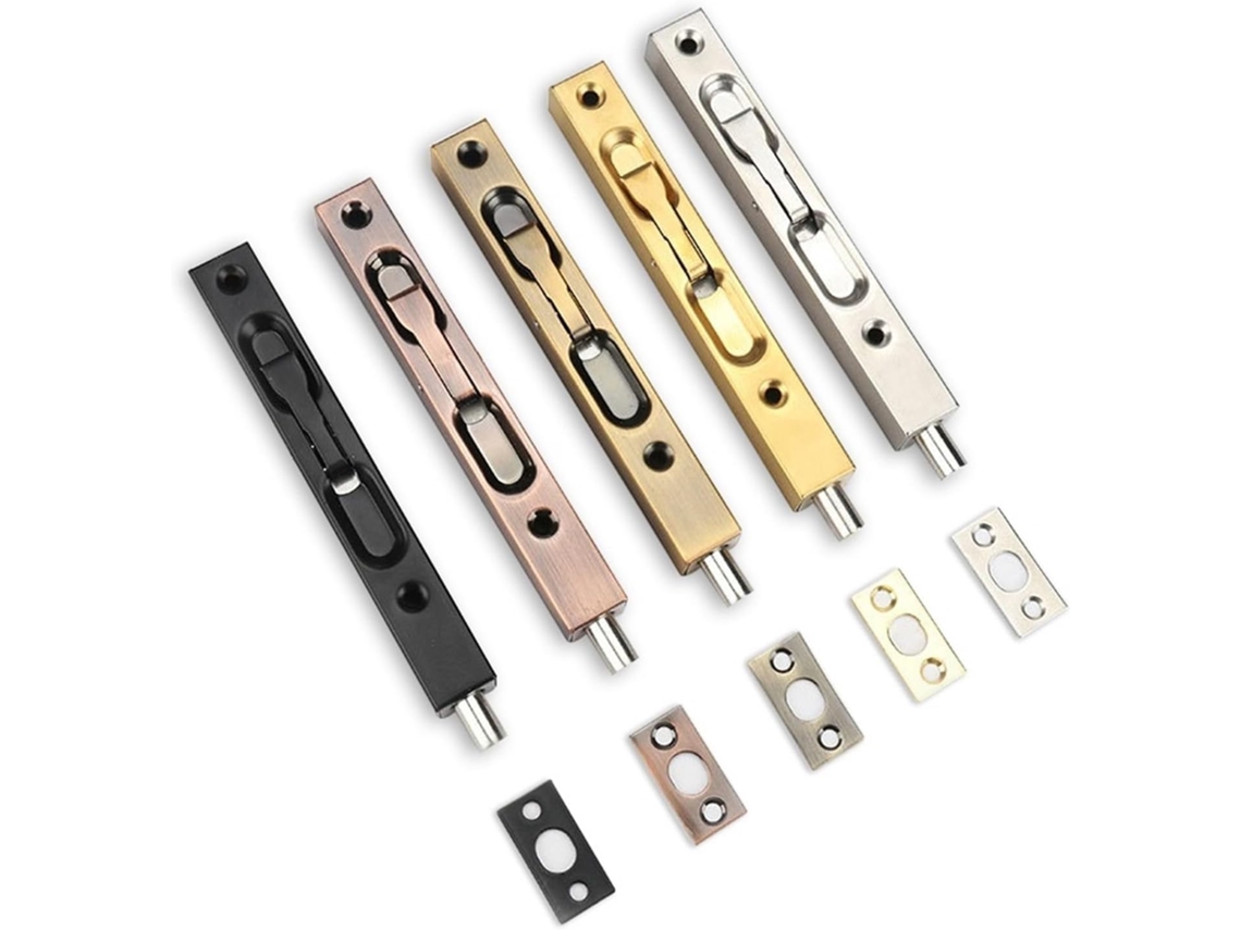 Fechadura Oculta Para Porta De Correr Em Aço Inoxidável Dourado 30cm 12 Polegadas, 1 Peça