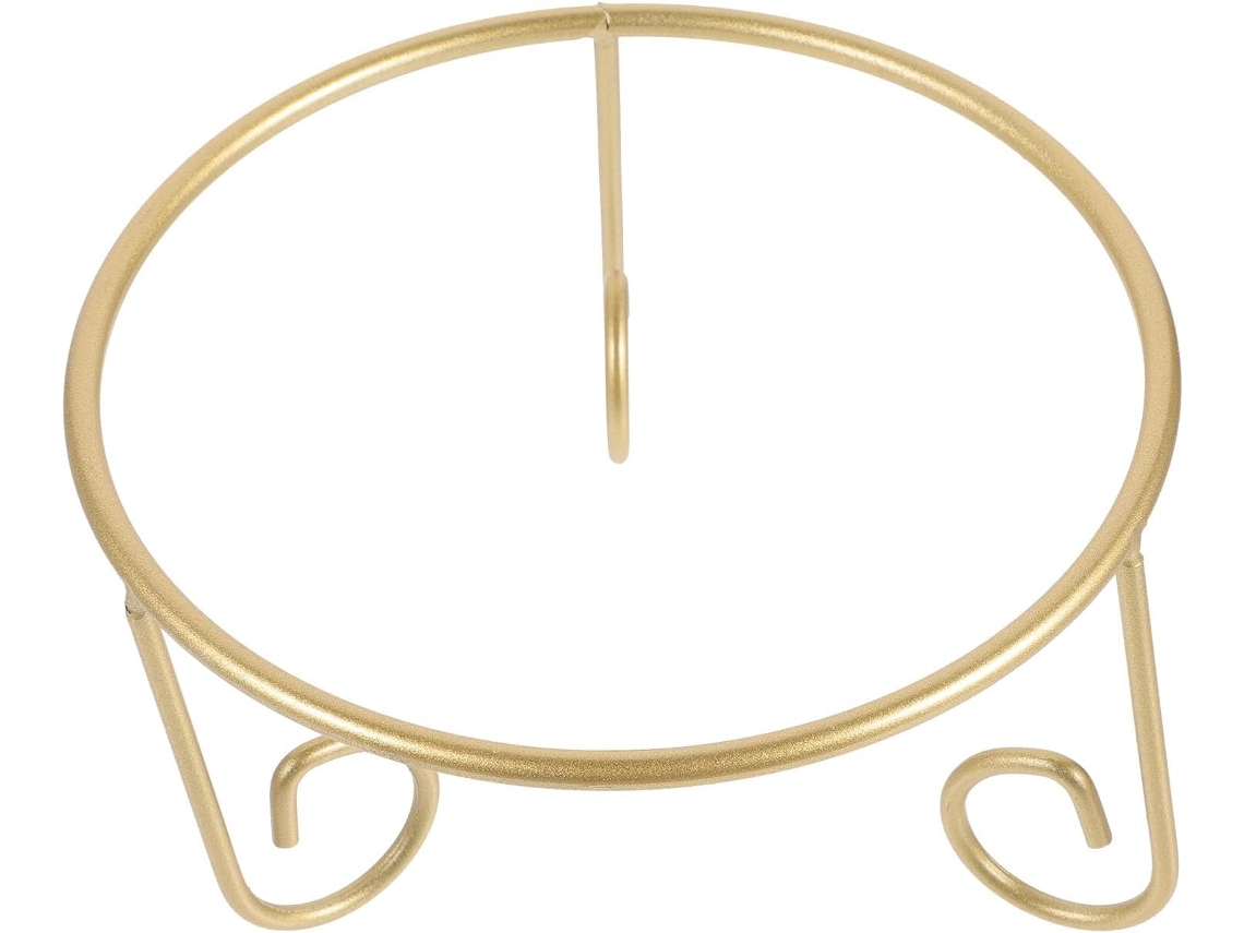 Suporte Para Bola De Cristal Em Metal Dourado Valiclud, Base Esférica Para Jardim, Prateleira Robusta Para Exibição