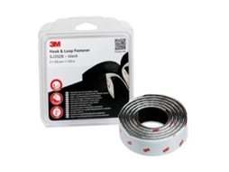 Cinta hook loop 3m 1,25mx25mm negro
