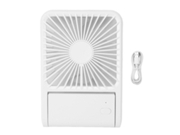 Ventilador Usb Portátil Silencioso Slim Branco para Escritório