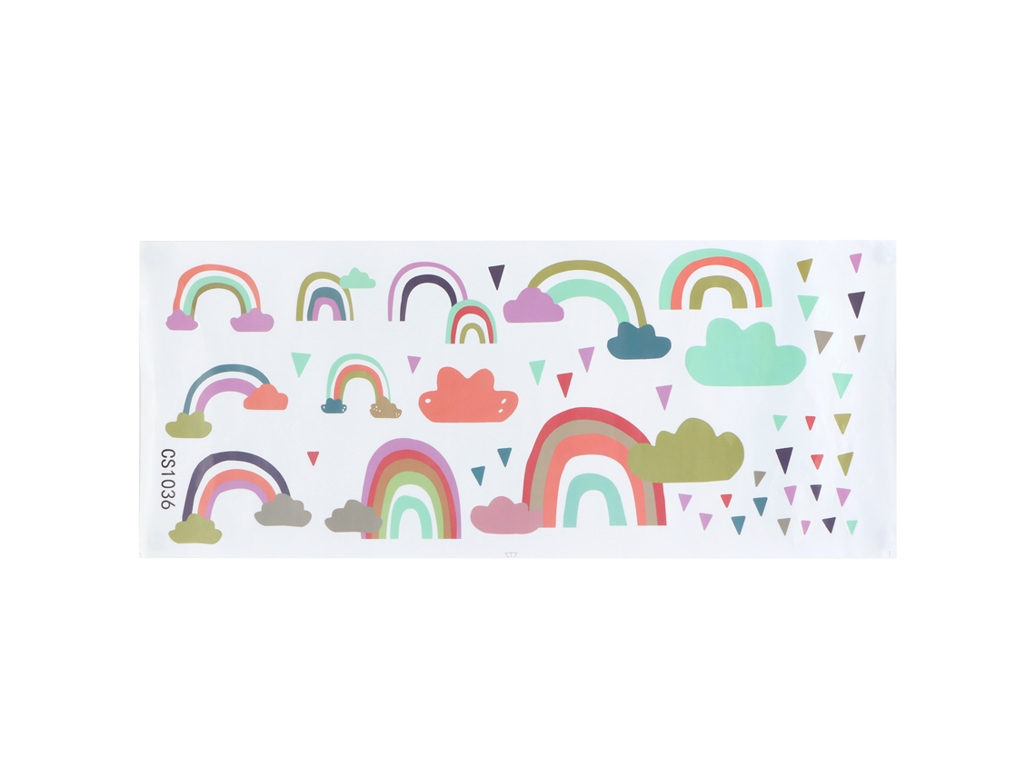 Stickers de Nuvens Coloridas Autoadesivos LAXISCREED