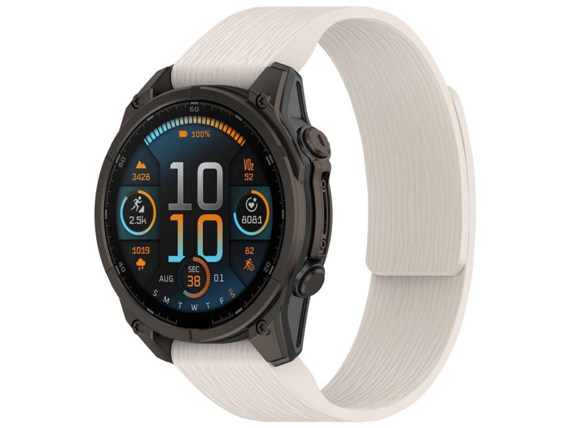 Bracelete para Garmin XIAOMOYU em Silicone magnético com listras verticais e liberação rápida (26mm)
