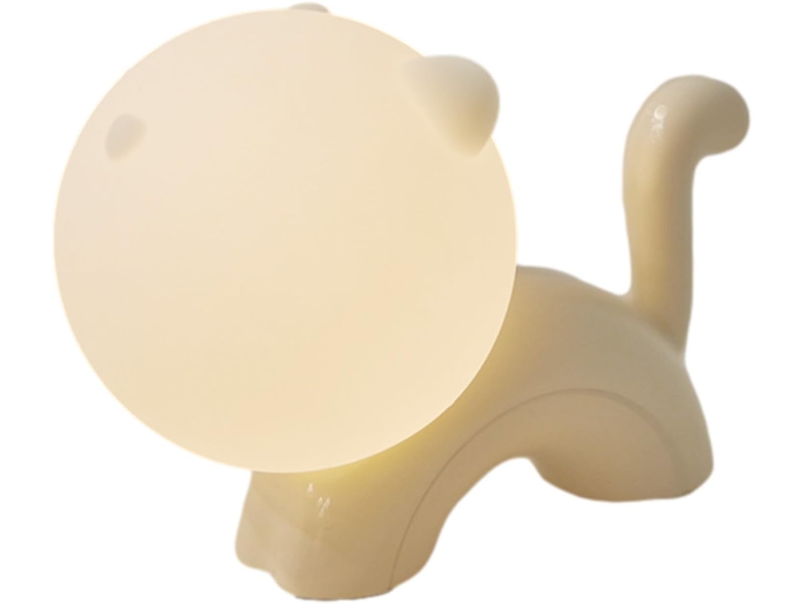 Luminária De Gato Em Silicone, Recarregável