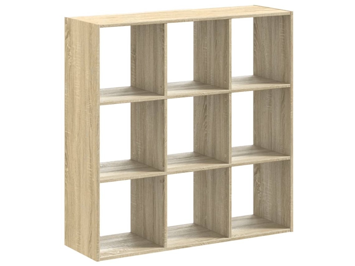 Bookcase, Bookcases Vidaxl Marrom Madeira Processada (102 X 32 X 102 Cm)