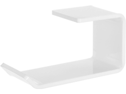 Suporte De Mesa Em Acrílico Branco Formato U Para Fones Ouvido, Organizador Compacto Para Fones De Ouvido Circum Aurais