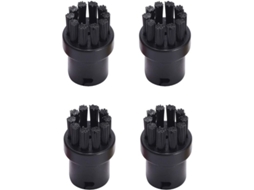4 Pincéis Redondos de Reposição para Limpiadora de Vapor Karcher Sc1 Sc2 Sc3 Sc4 Sc5 Sc7, Preto