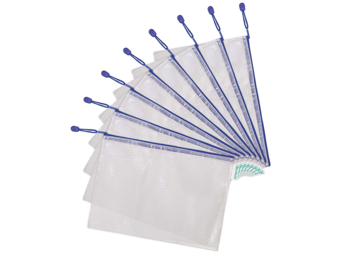 Bolsa TARIFOLD com Zíper Zipper Din A4 Pvc Azul