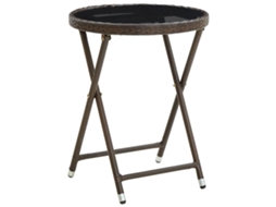 Tea Table, Tea Tables Vidaxl Marrom Rattan / Vime (n/a)