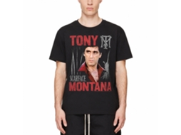 Rockinstone Scarface Movie Tony Scarface Movie Black Adult T-shirt Size:l