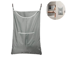 Saco De Roupa Suja Resistente Em Tecido Oxford, Dimensões: 75x50cm (cinza), Para Uso Em Banheiros E Armários De Parede, Para Pendurar Na Porta