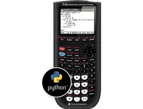 Calculadora Python Texas Instruments Ti 82 Ad Edition, preta