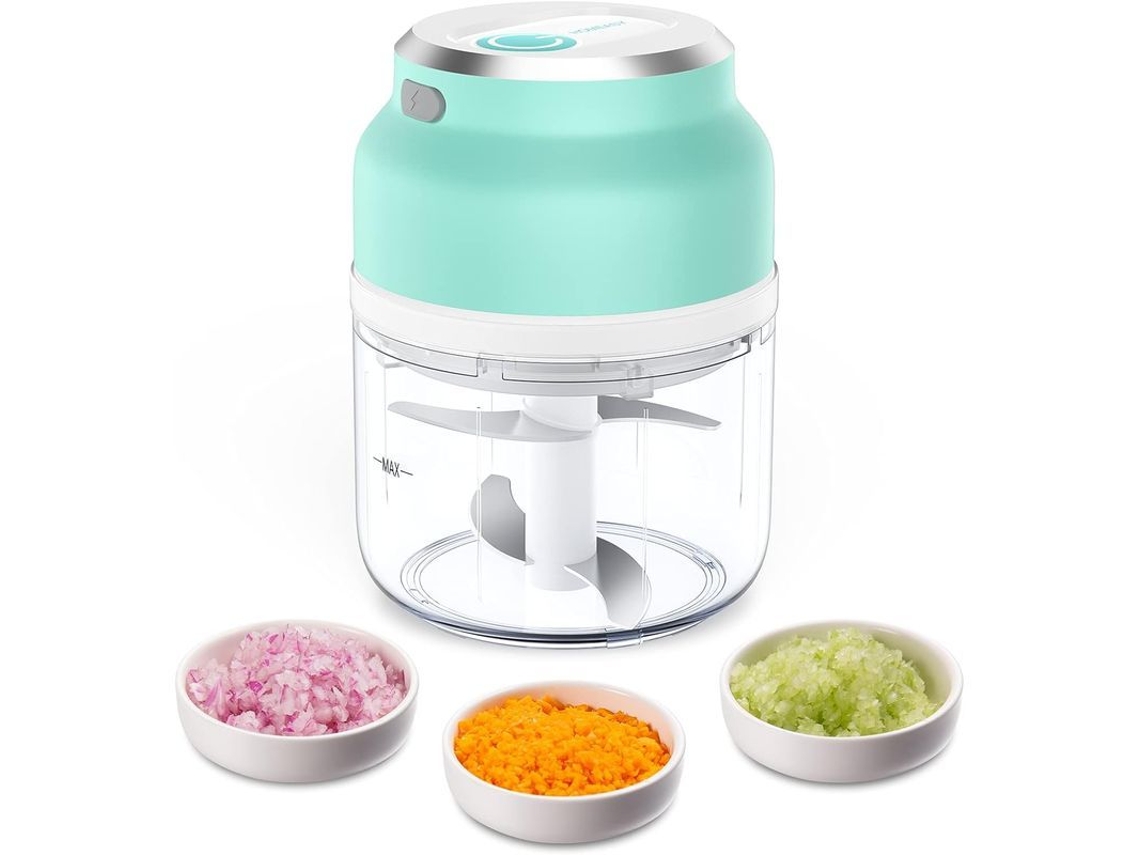 2026 picadora Eléctrica Mini, Picador de Alho Portátil 230ml com Carregamento Usb, Processador de Alimentos Pequeno