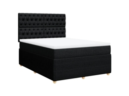 Box Spring Bed, Box Spring Beds Vidaxl Preto Tecido (140 X 190 Cm)
