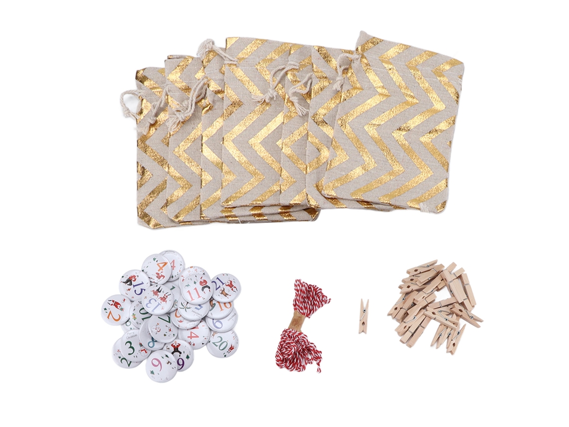 Christmas Cloth Bag LAXISCREED (candy holder, drawstring)