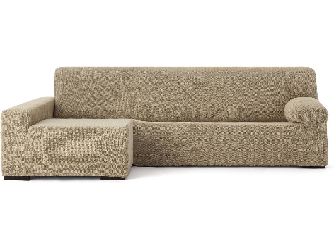 Capa de Chaise Longue Esquerda EYSA Premium Jaz Tecido Multielástico (360 x 180 x 120 cm - Poliéster e Algodão - Beige)