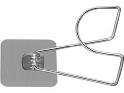 Suporte Para Capacete De Motocicleta Alipis Com Adesivo Para Parede Em Aço Inoxidável Prateado, Gancho