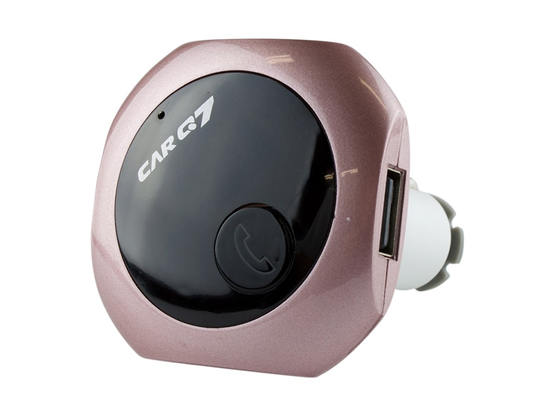 Transmissor Fm Bluetooth Veicular, Rosa