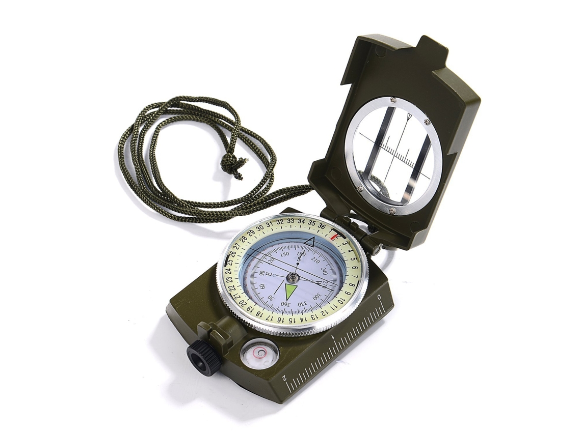 Bússola militar para marcha com bolsa para camping, trilhas, instruções em alemão AQUAFORGE